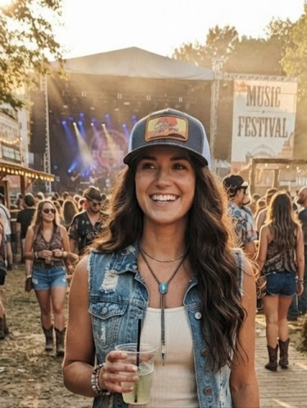 Chase Morgan Yupoong Snapback Trucker Hat Western Festival Stampede Alberta